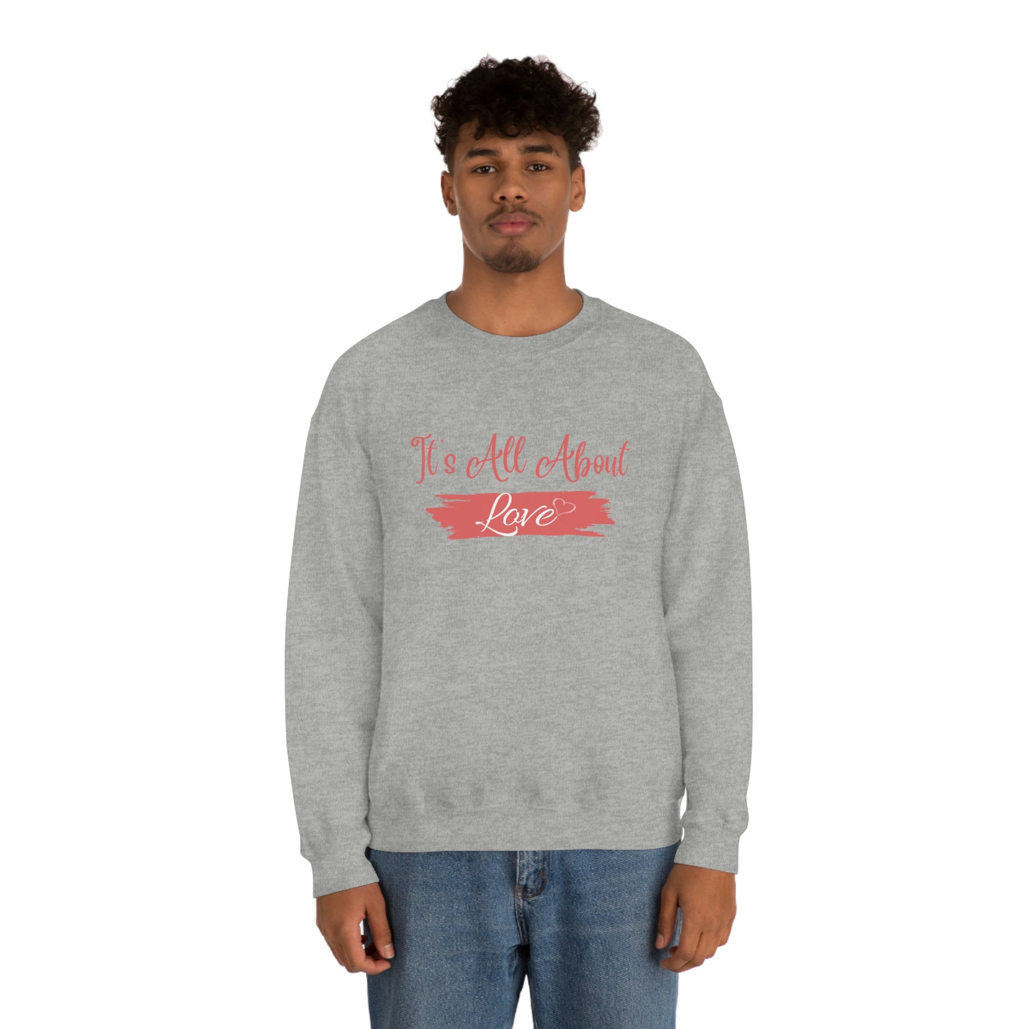 It's All About Love Unisex Heavy Blend™ Crewneck Sweatshirt