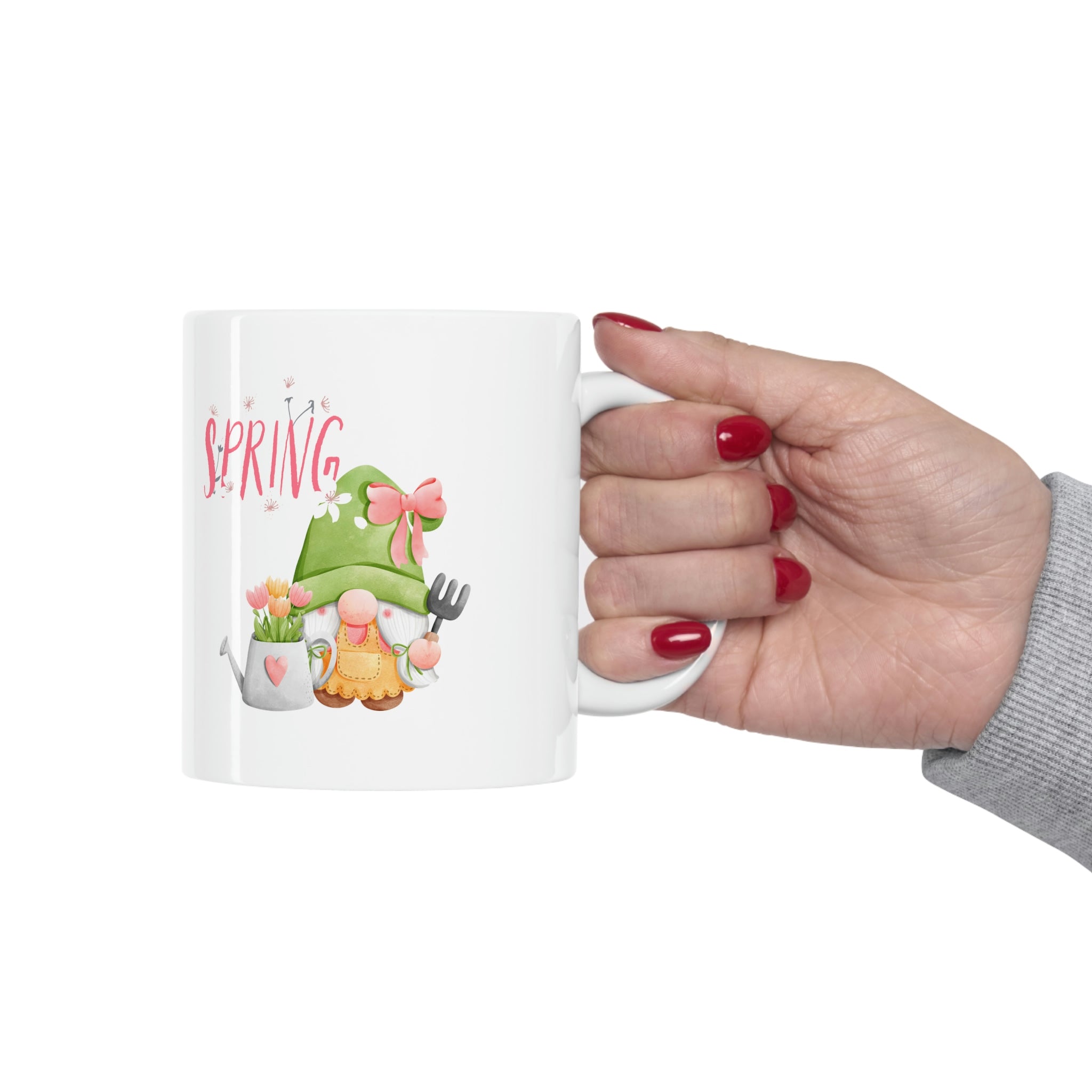 Gnome Happy Spring Ceramic Mug 11oz