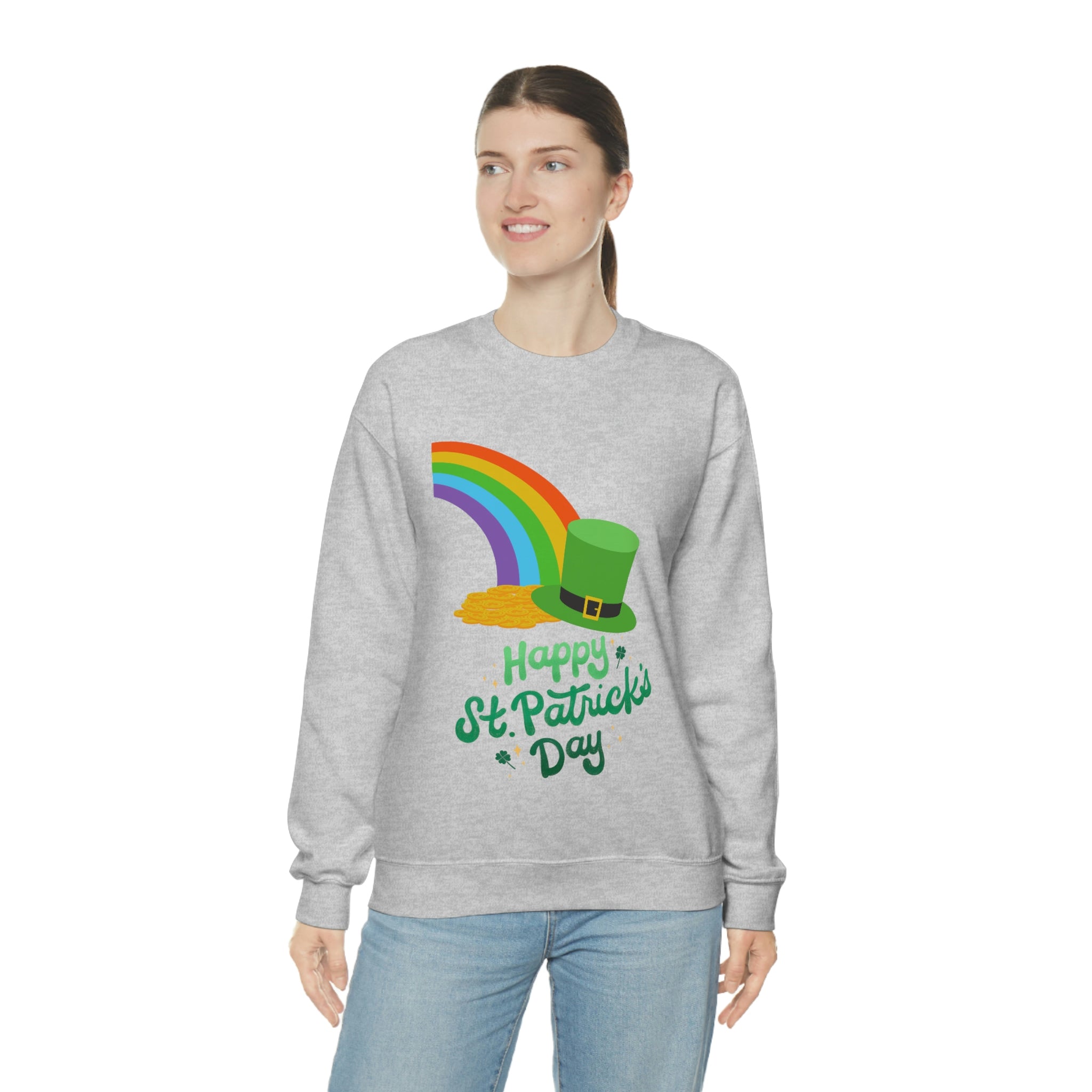 Happy Saint Patrick Day Unisex Heavy Blend™ Crewneck Sweatshirt