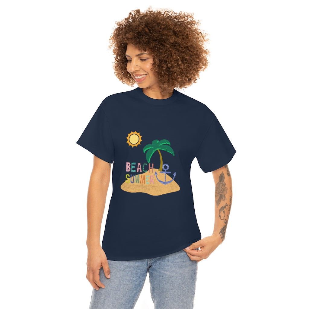 Beach Summer Unisex Heavy Cotton Tee