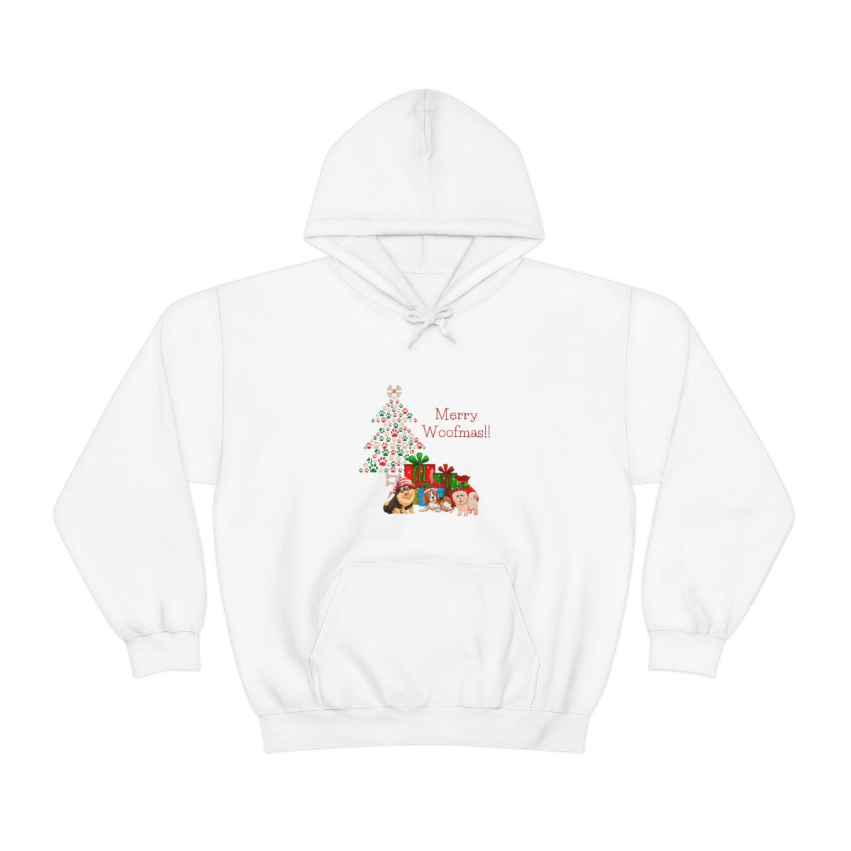 Merry Woolfmas Unisex Heavy Blend™ Hooded Sweatshirt