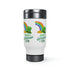 Happy Saint Patrick's Day Stainless Steel Travel Mug with Handle, 14oz