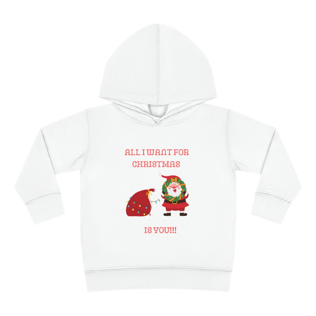 All I Want For Christmas Is You!!!Toddler Pullover Fleece Hoodie