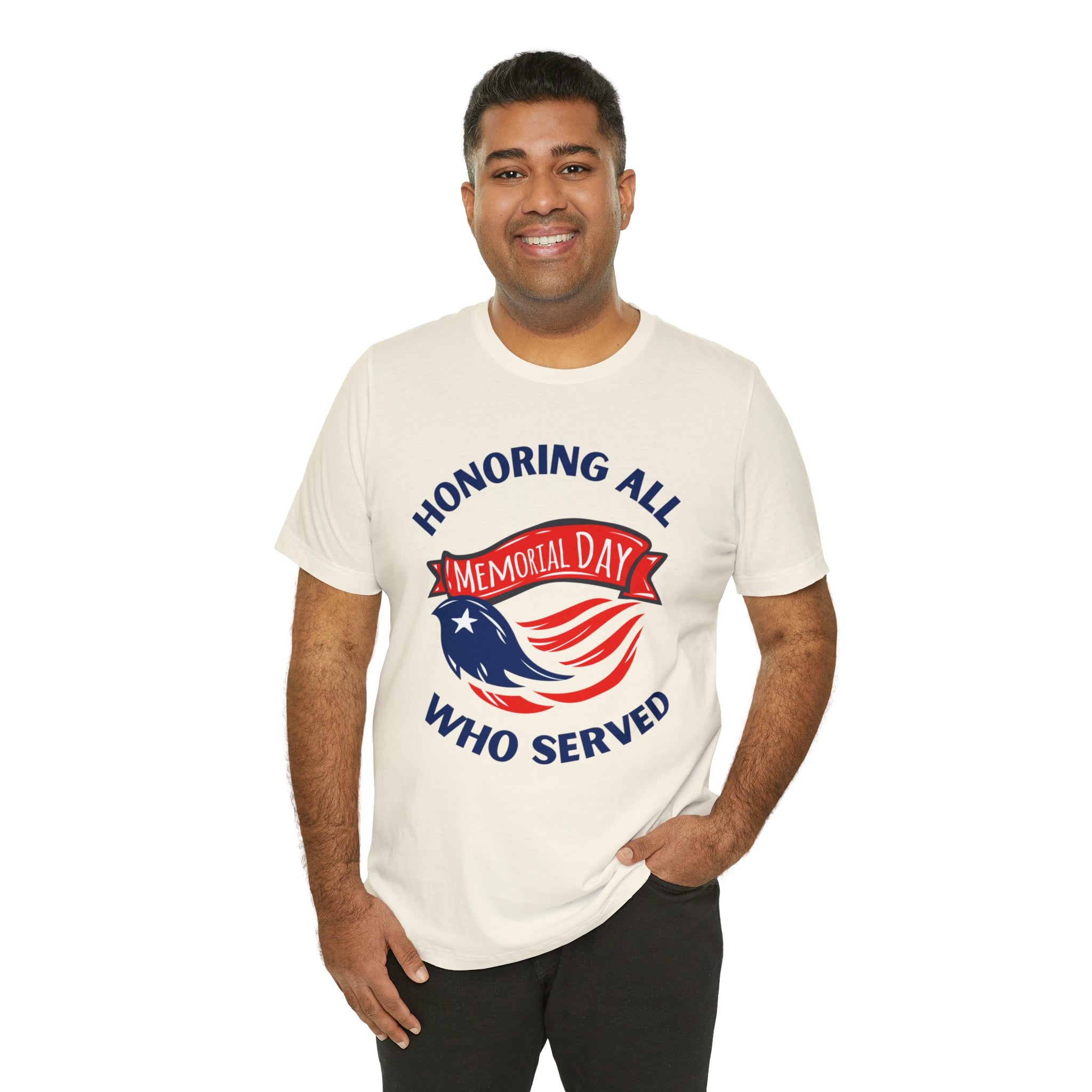 Memorial Day Honoring All Who Served Unisex Jersey Short Sleeve Tee