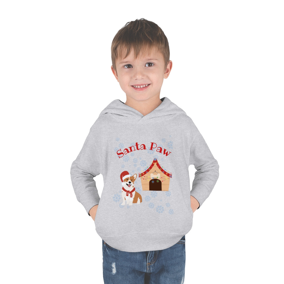 Santa Paw Toddler Pullover Fleece Hoodie