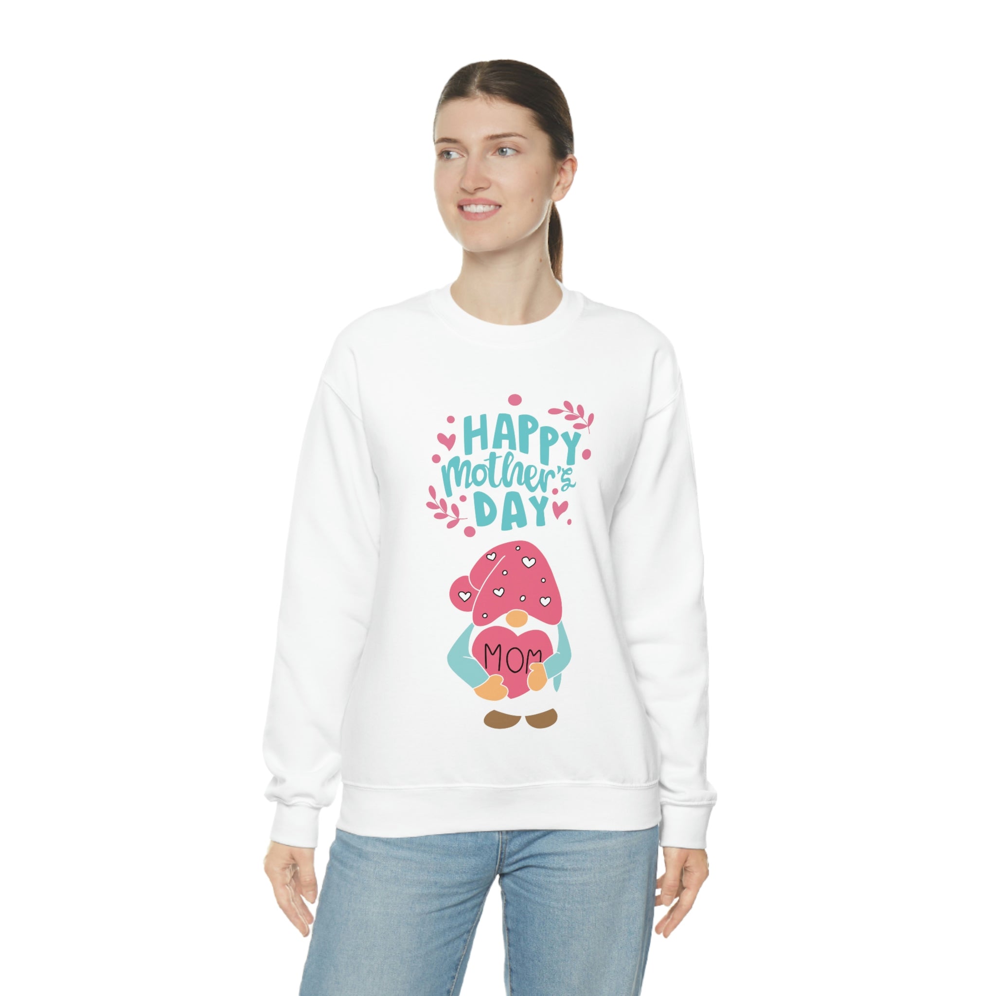 Happy Mother's Day Gnome Unisex Heavy Blend™ Crewneck Sweatshirt