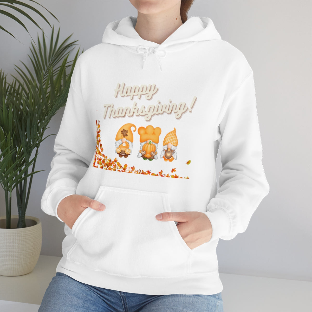 Happy Thanksgiving Gnome Unisex Heavy Blend™ Hooded Sweatshirt