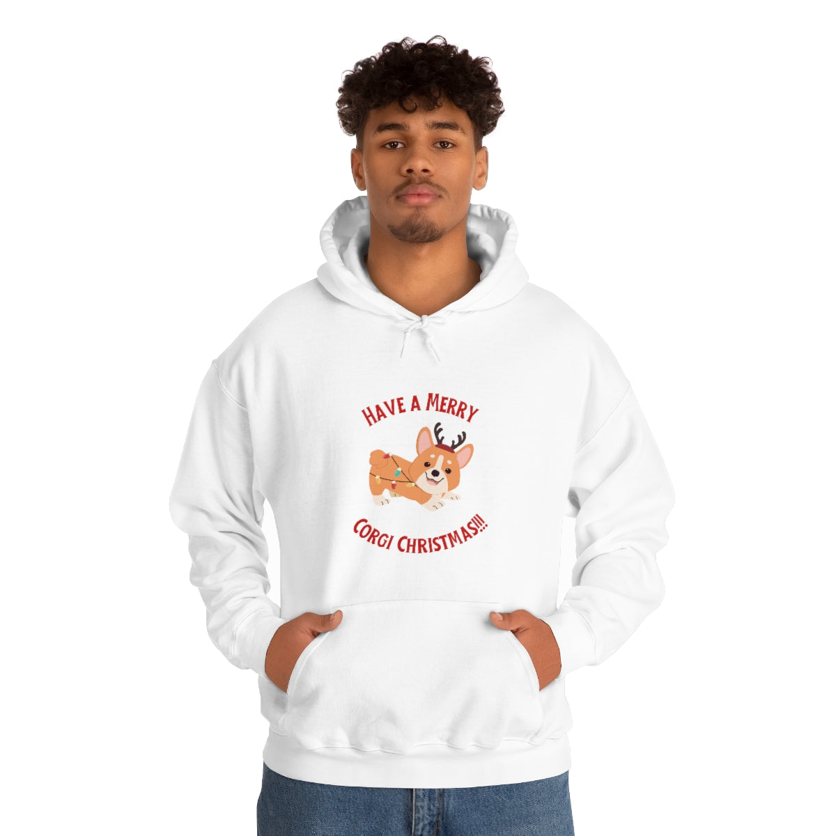 Have A Merry Corgi Christmas Unisex Heavy Blend™ Hooded Sweatshirt