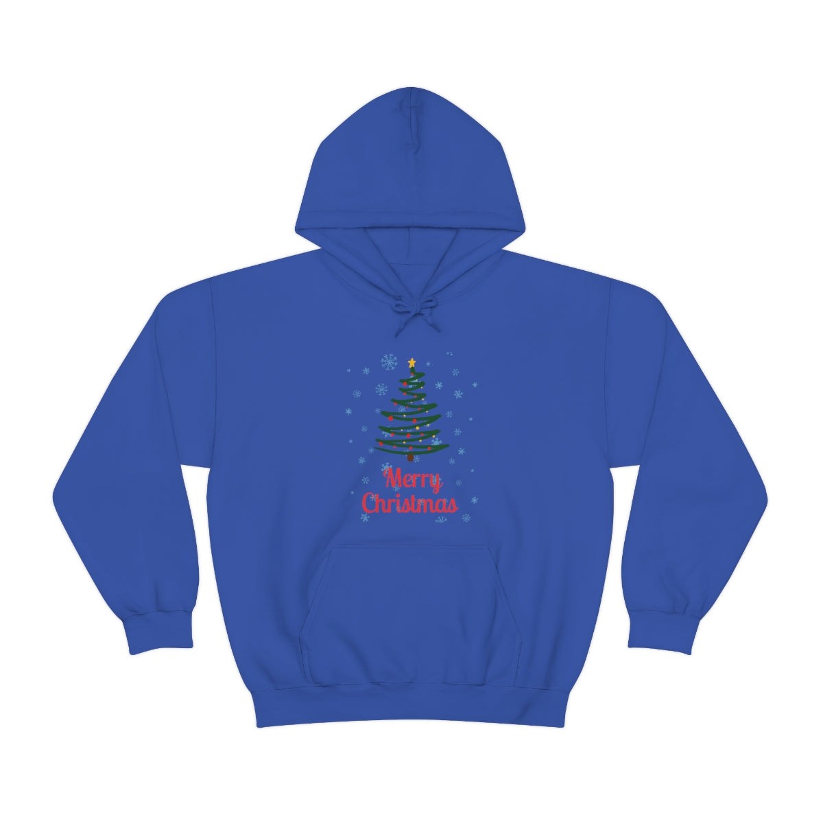 Merry Christmas Tree Unisex Heavy Blend™ Hooded Sweatshirt