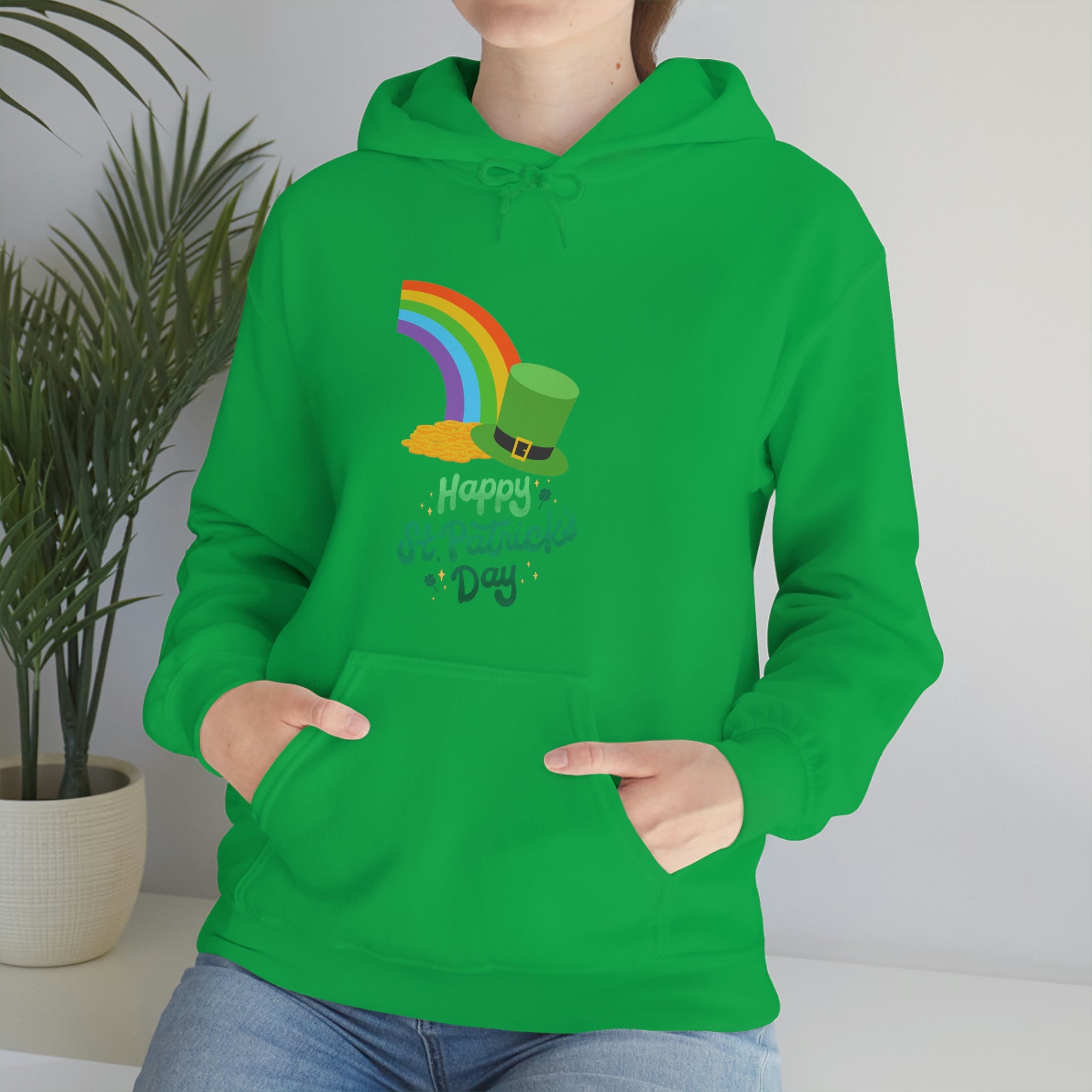 Happy Saint Patrick Day Unisex Heavy Blend™ Hooded Sweatshirt