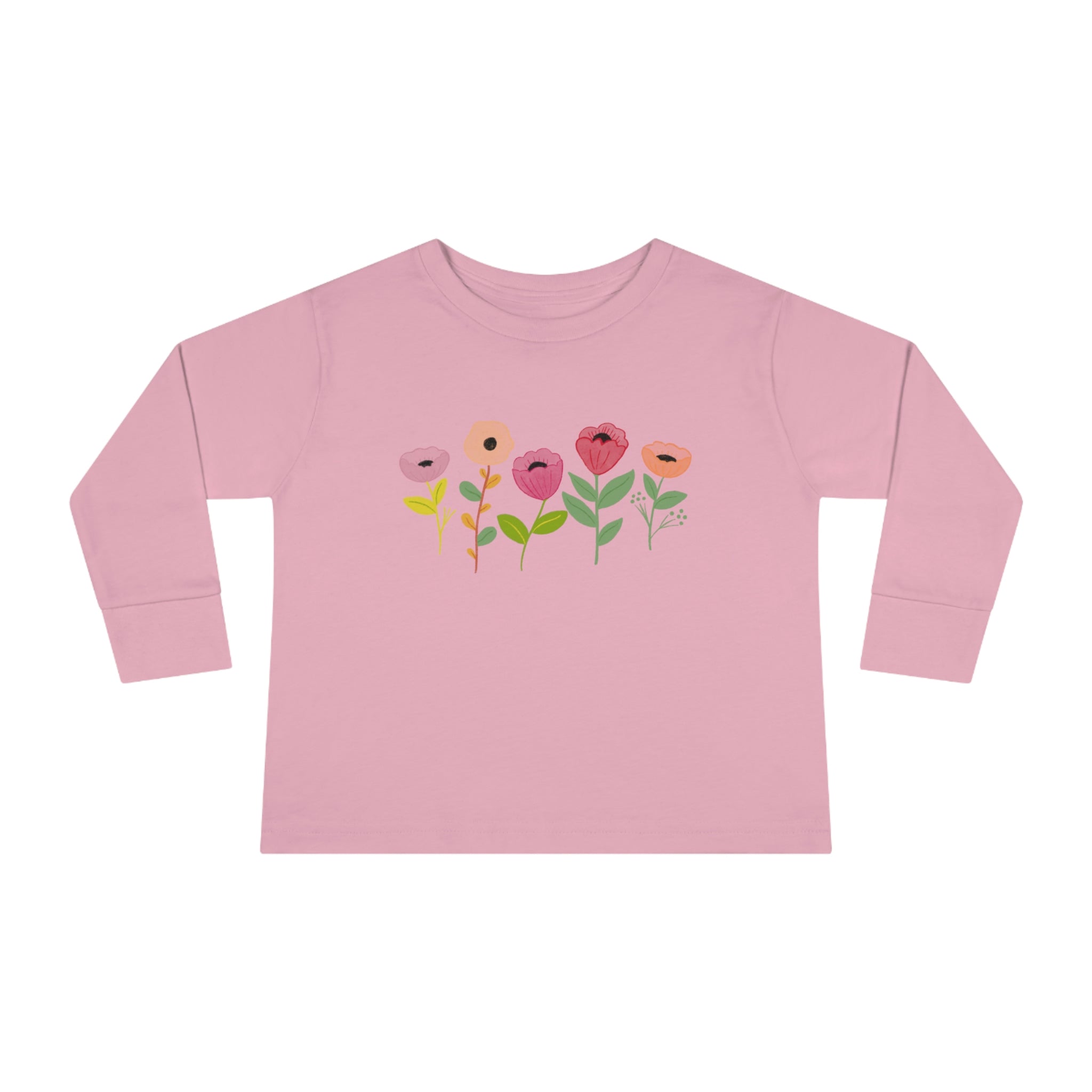 Spring Flowers Toddler Long Sleeve Tee