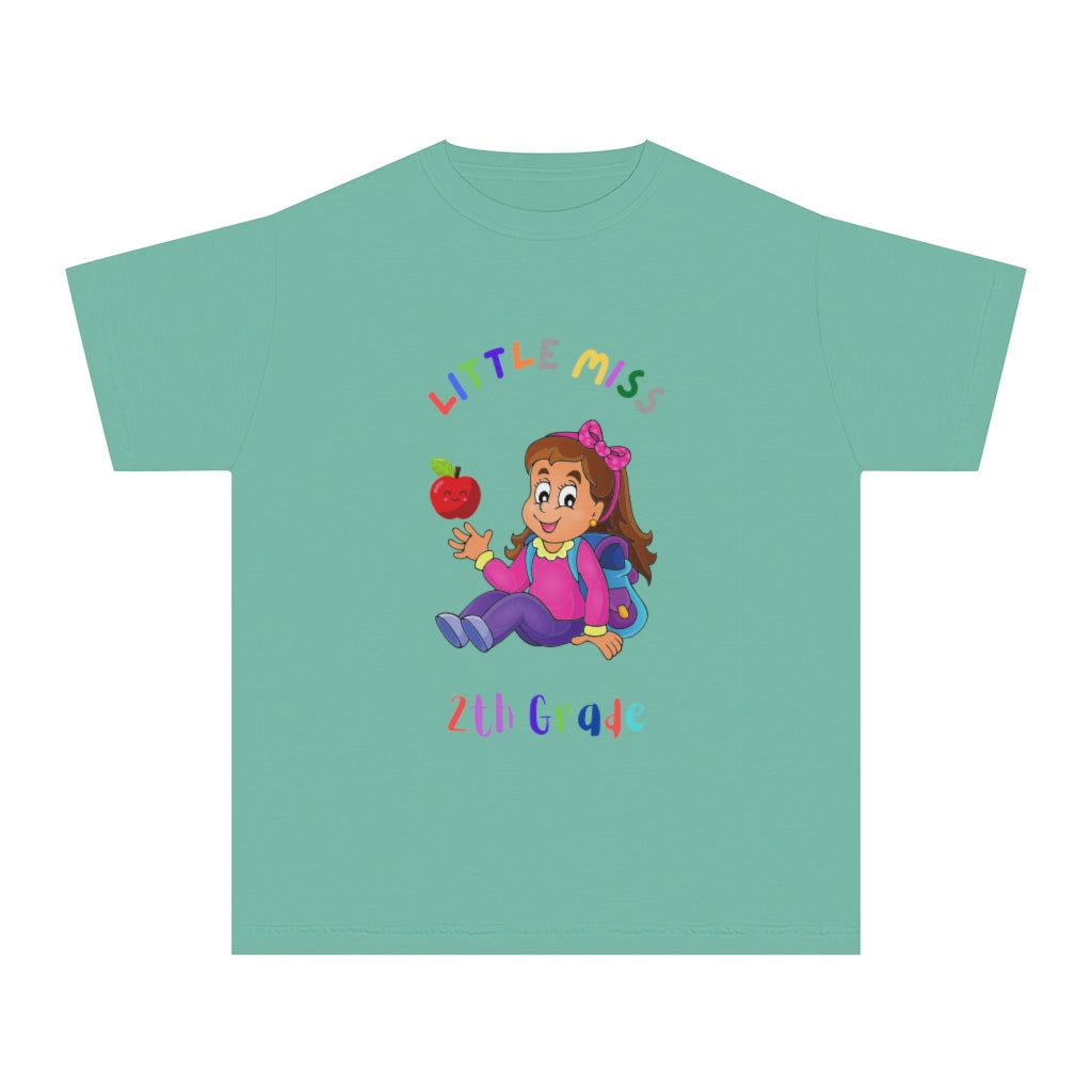 Little Miss 2nd Grade Youth Midweight Tee