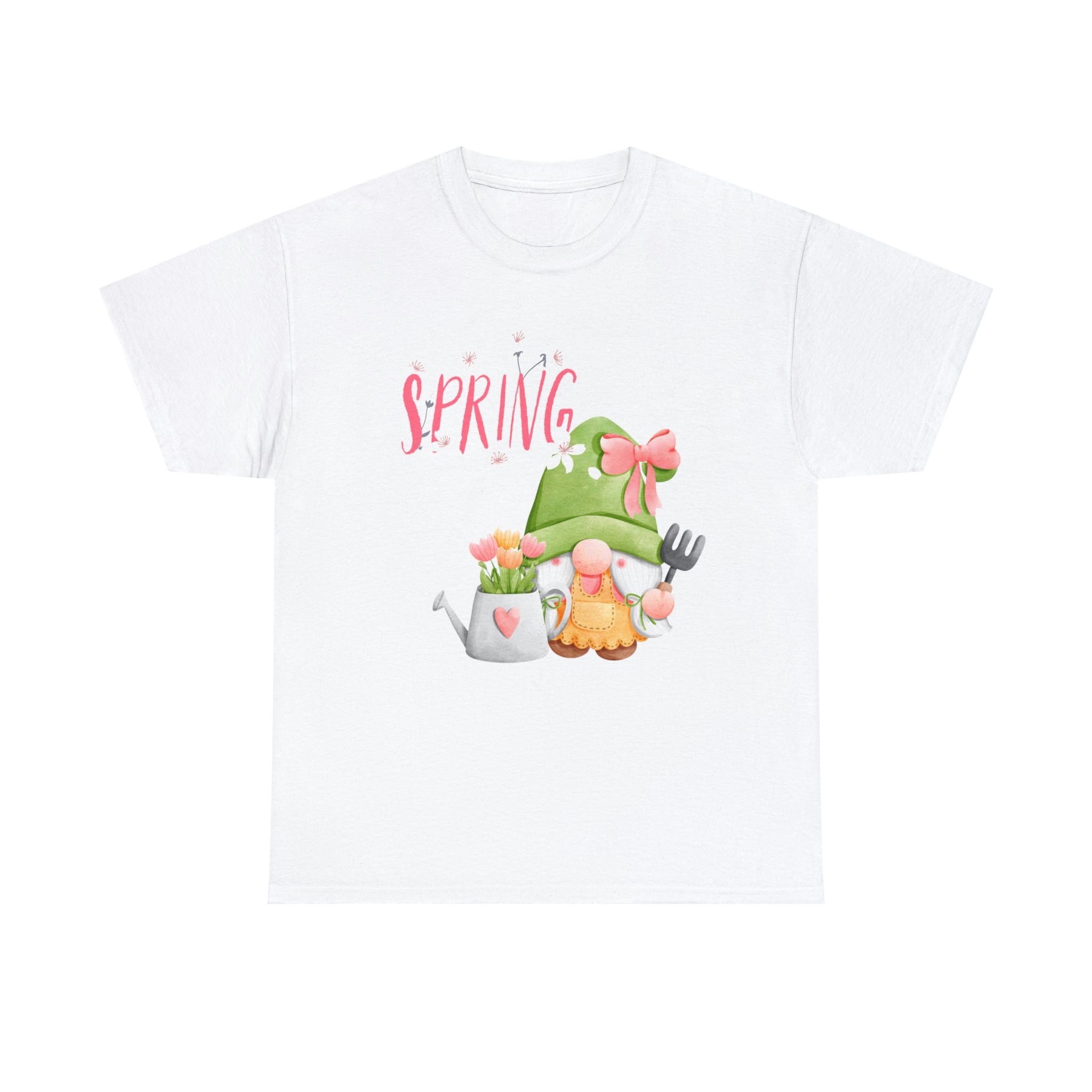 Gnome Happy Spring Unisex Heavy Cotton Tee