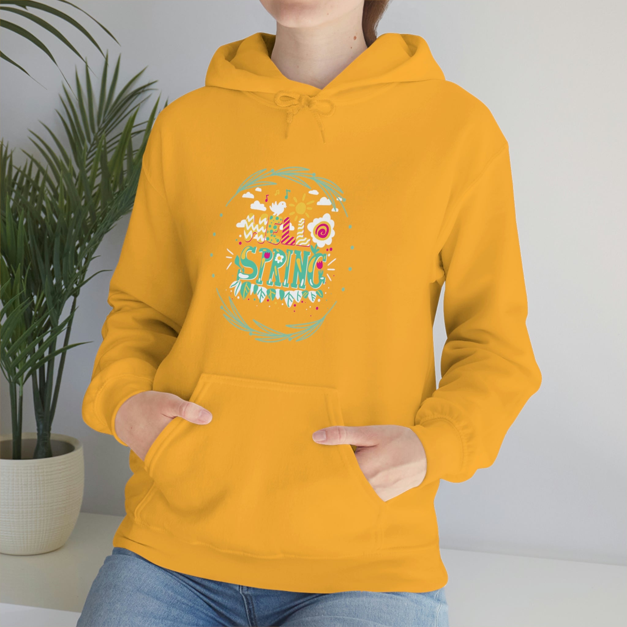 Hello Spring Unisex Heavy Blend™ Hooded Sweatshirt