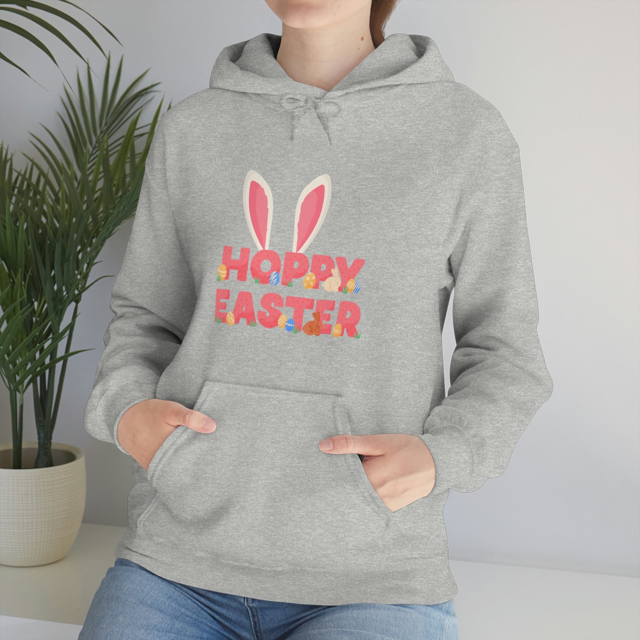 The Hoppy Easter Unisex Heavy Blend™ Hooded Sweatshirt