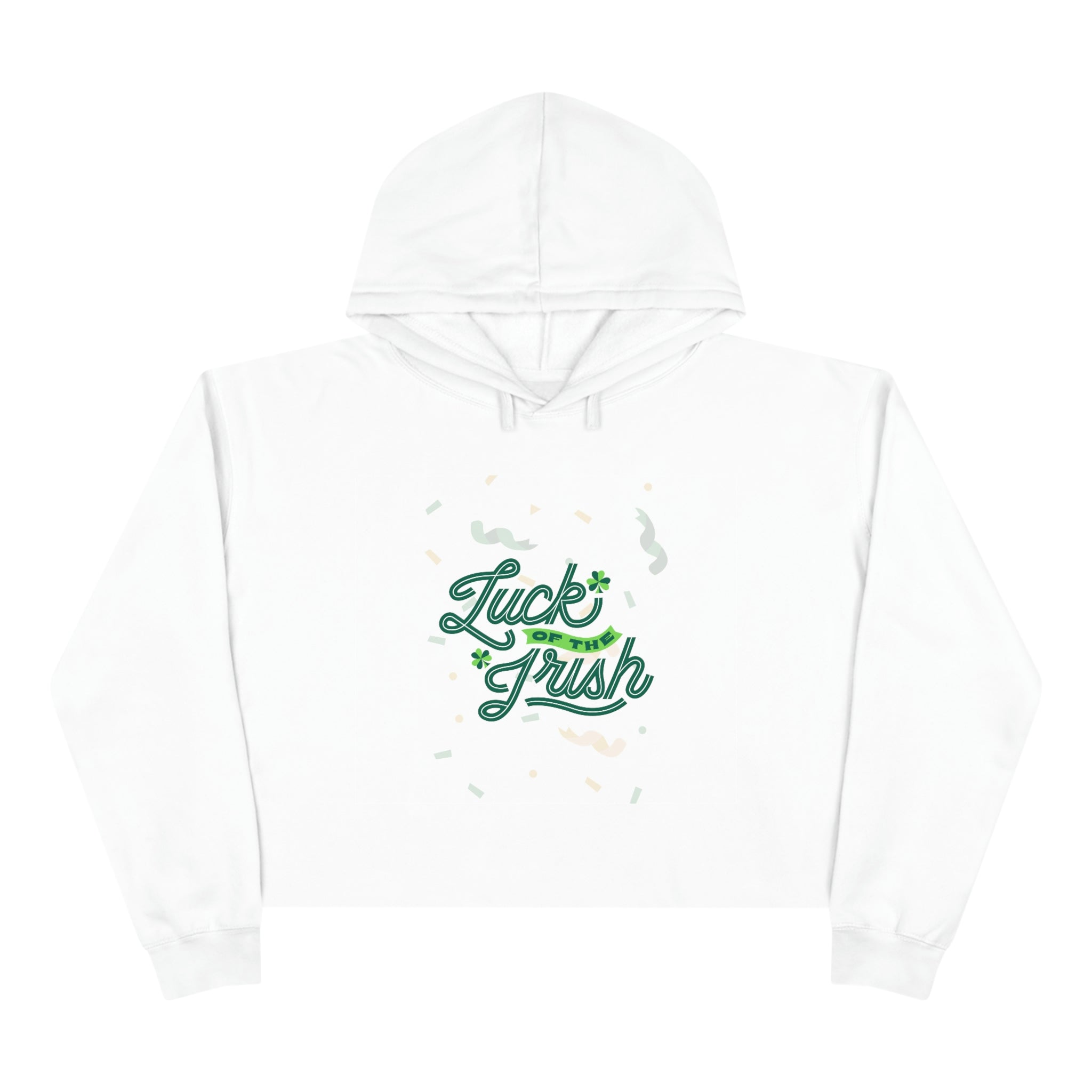 Luck Of The Irish Crop Hoodie