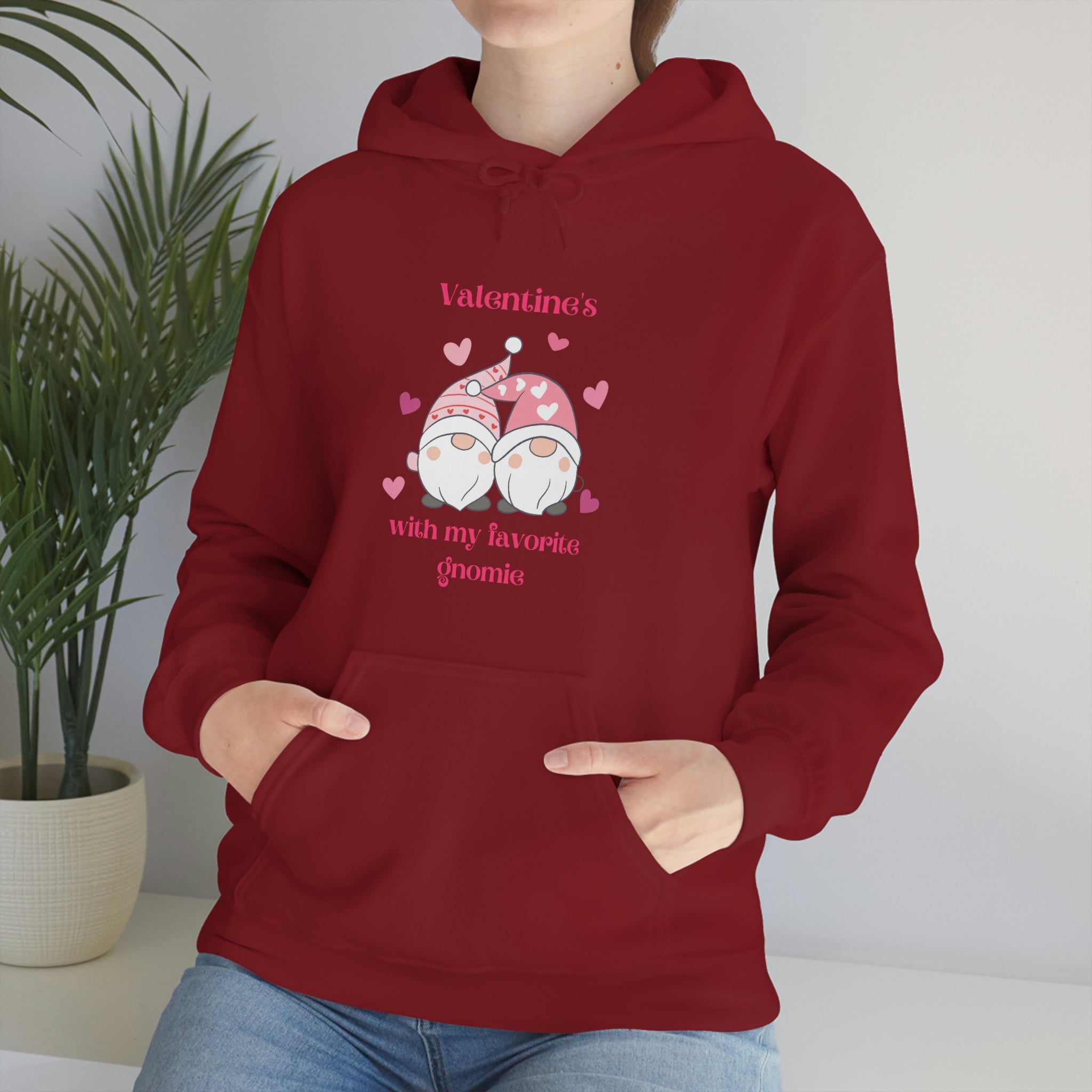 Valentine's With My Favorite Gnomie Unisex Heavy Blend™ Hooded Sweatshirt