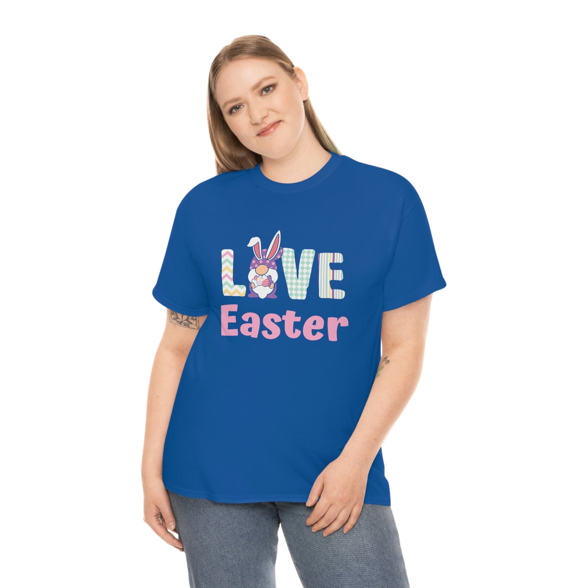 Gnome Love Easter Unisex Heavy Cotton Tee