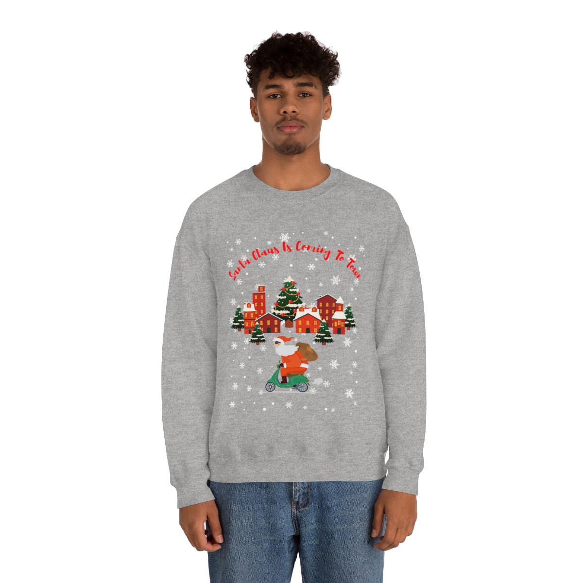 Santa Claus Is Coming To Town Unisex Heavy Blend™ Crewneck Sweatshirt