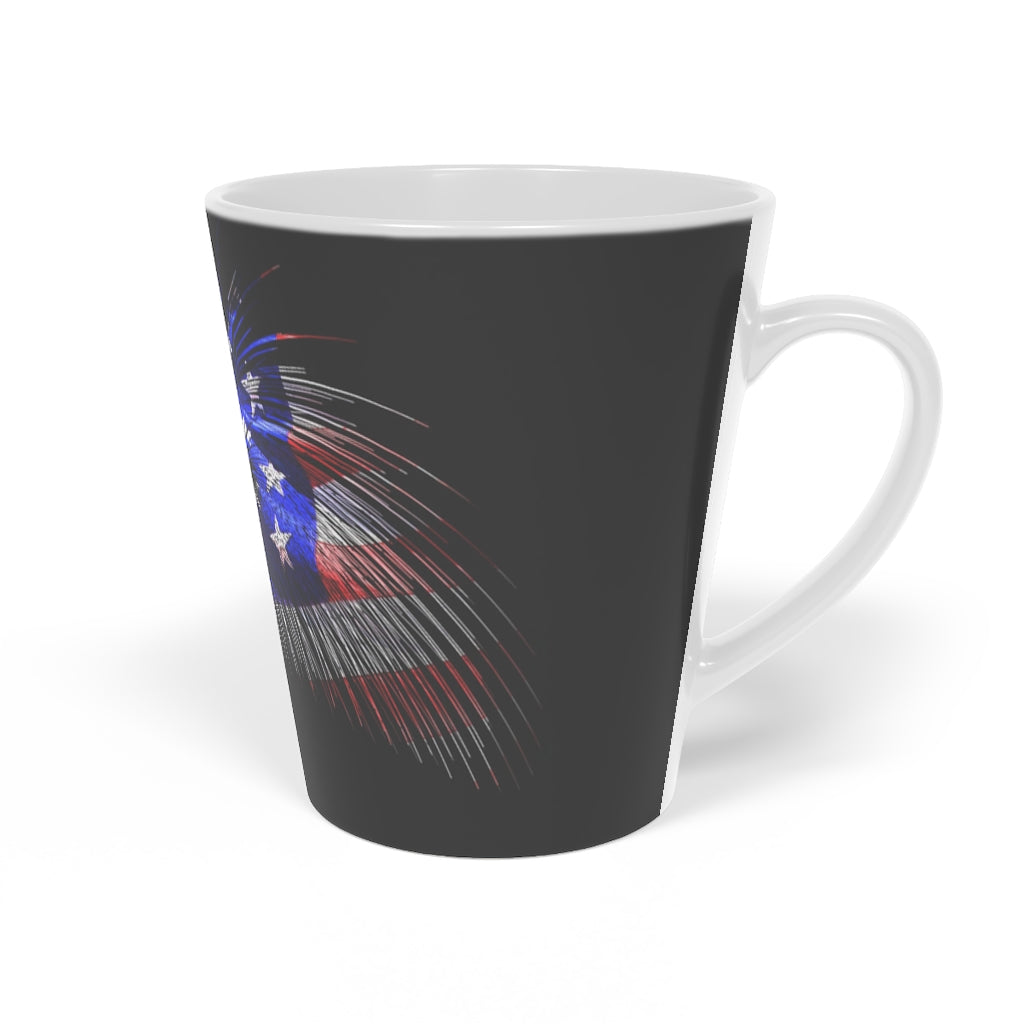 Old Glory Latte Mug, 12oz