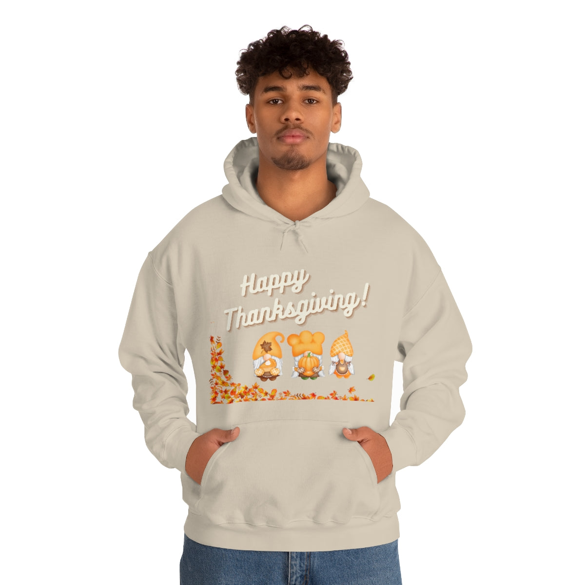 Happy Thanksgiving Gnome Unisex Heavy Blend™ Hooded Sweatshirt