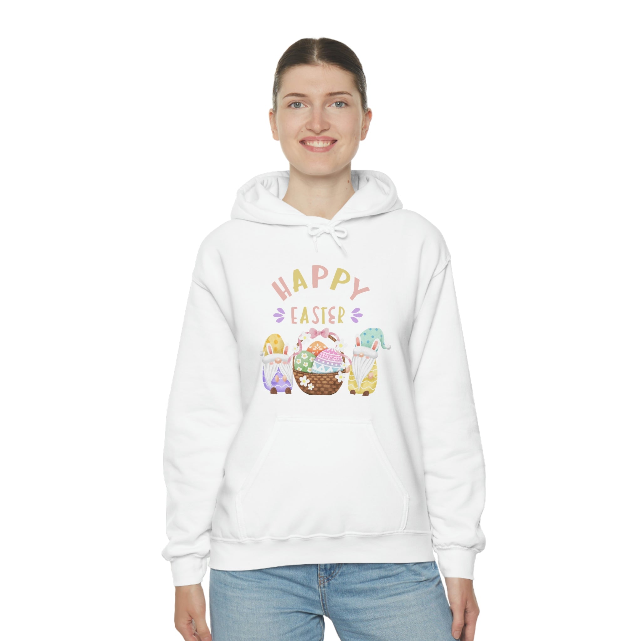 Happy Easter Gnome Unisex Heavy Blend™ Hooded Sweatshirt