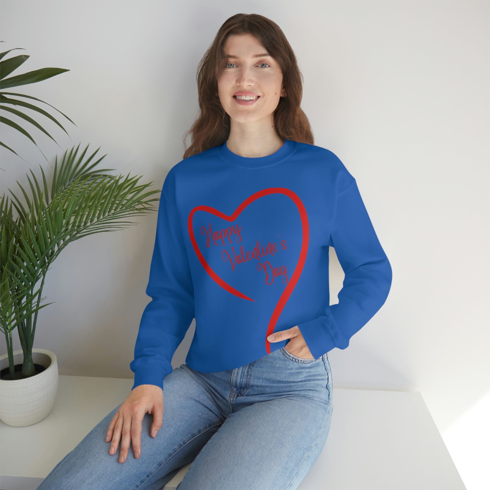 Happy Valentine's Day Unisex Heavy Blend™ Crewneck Sweatshirt