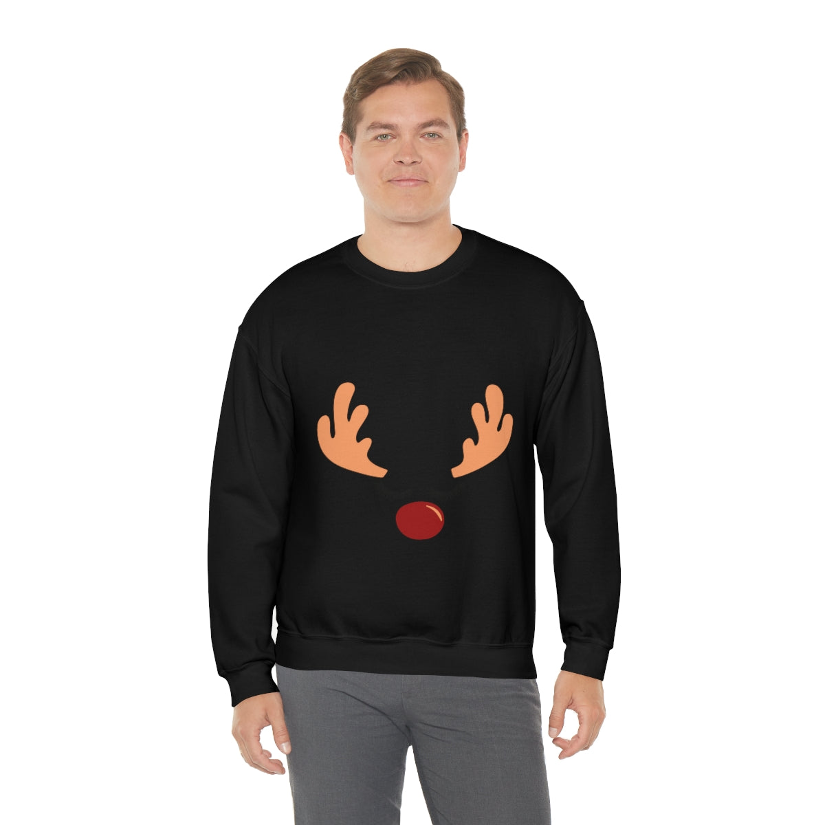 Reindeer Christmas Unisex Heavy Blend™ Crewneck Sweatshirt