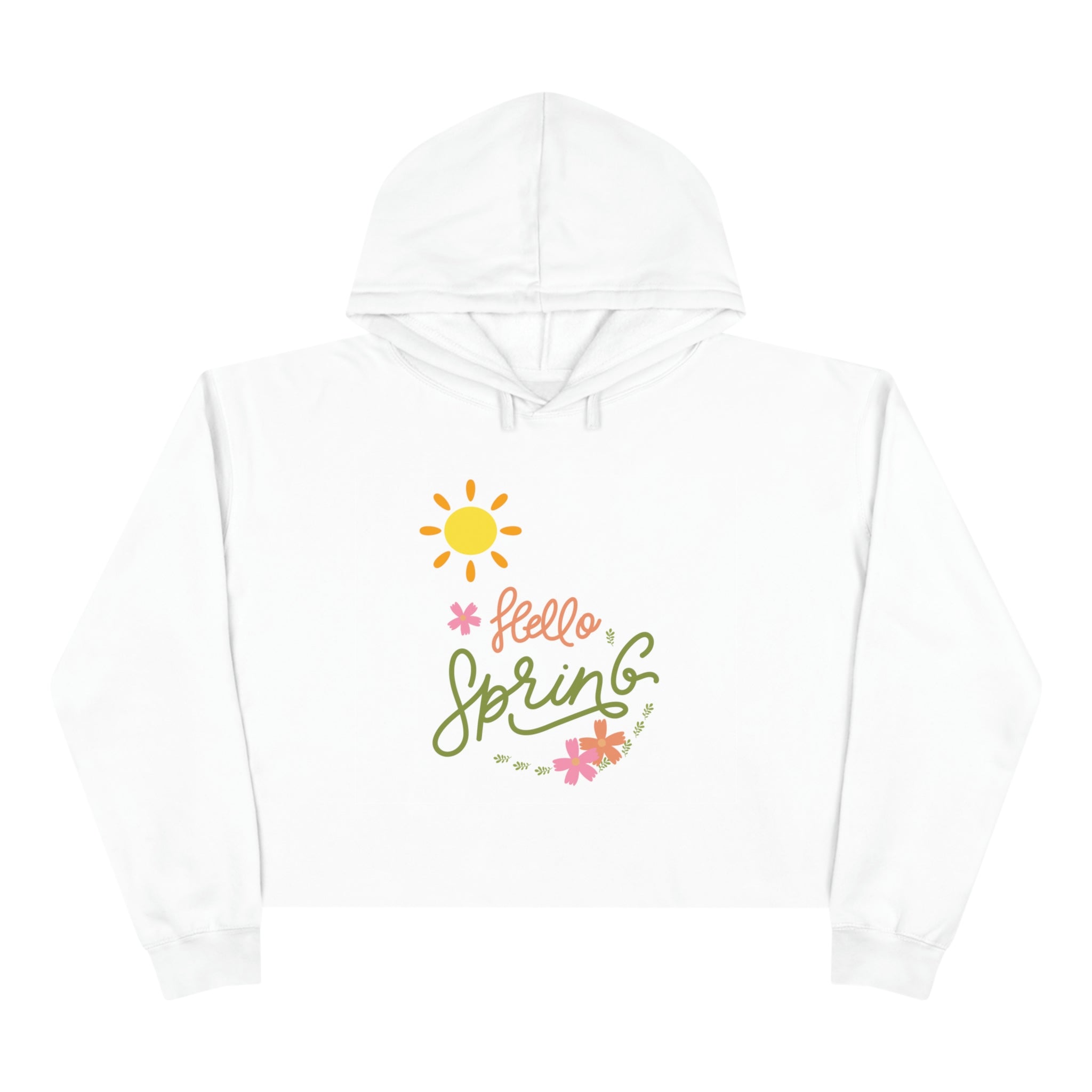 Spring Sunshine Crop Hoodie