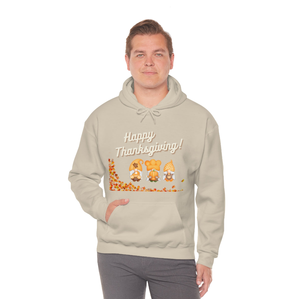 Happy Thanksgiving Gnome Unisex Heavy Blend™ Hooded Sweatshirt