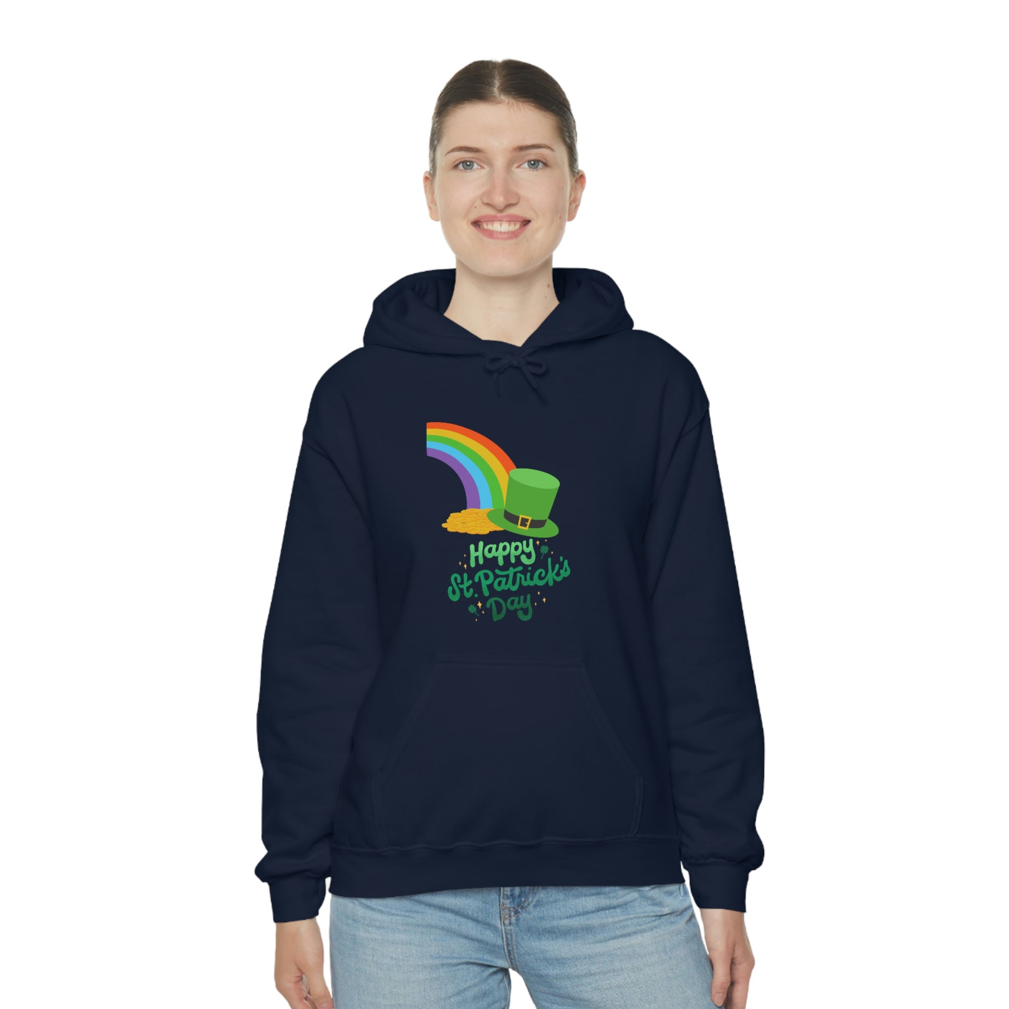 Happy Saint Patrick Day Unisex Heavy Blend™ Hooded Sweatshirt