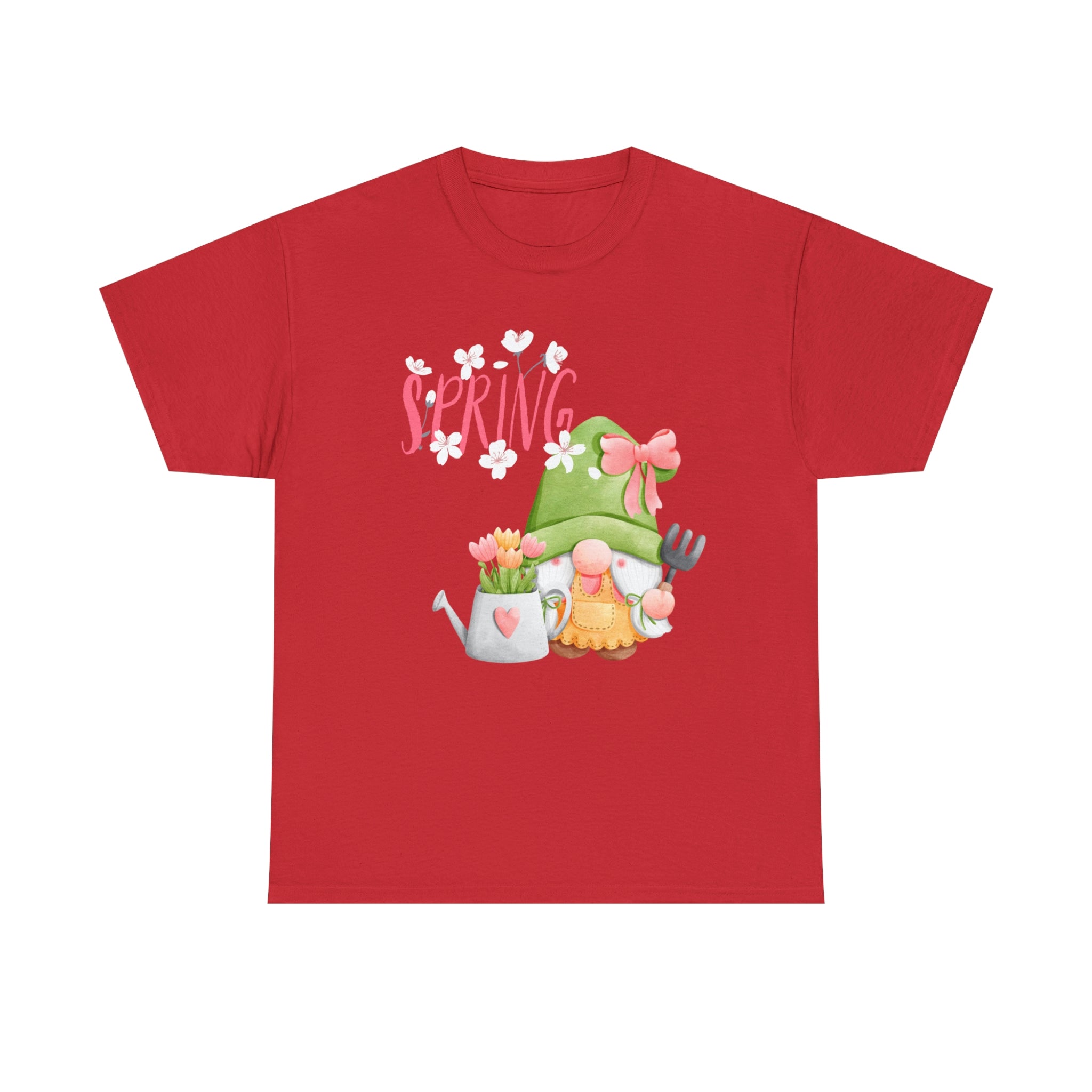 Gnome Happy Spring Unisex Heavy Cotton Tee