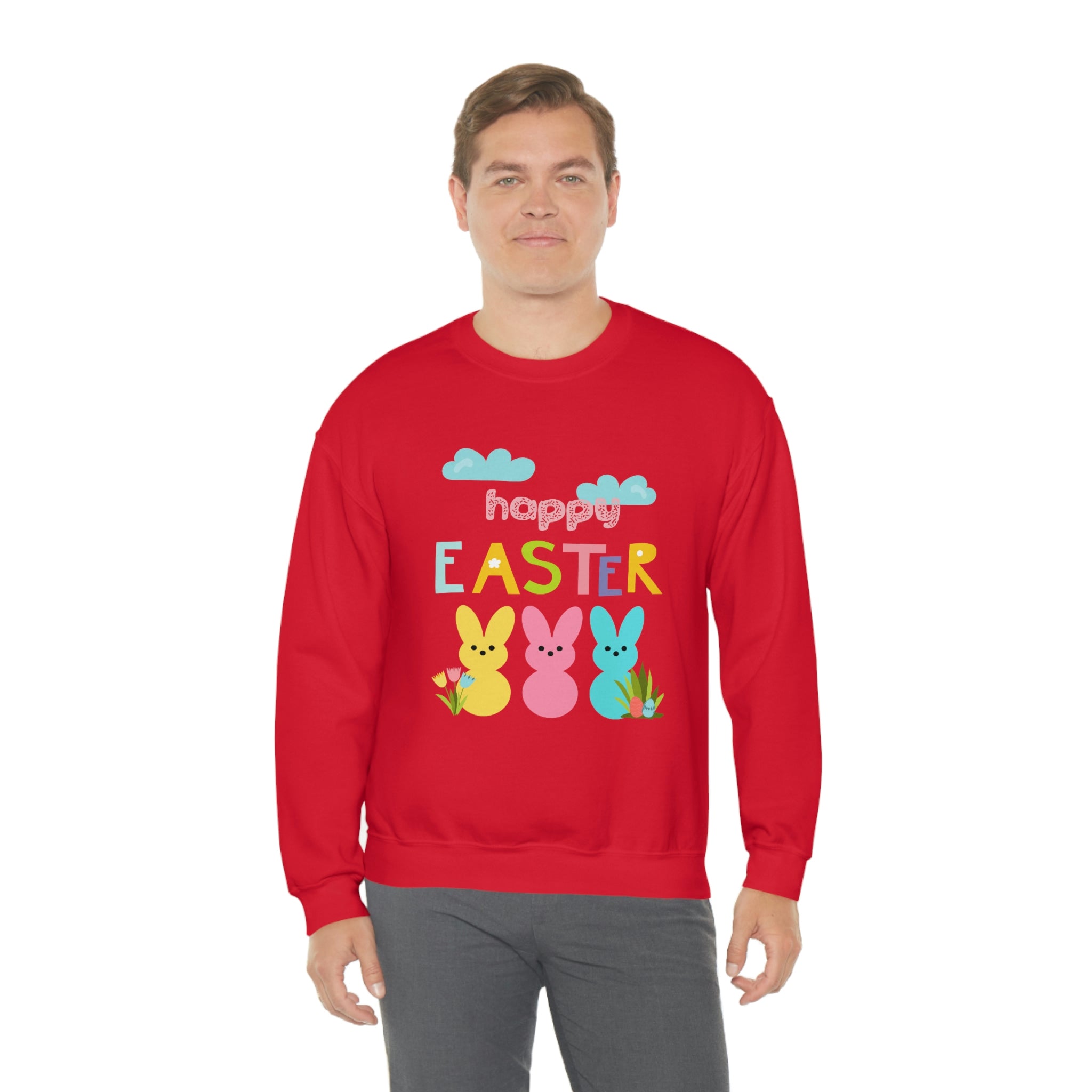 Happy Easter Bunny Unisex Heavy Blend™ Crewneck Sweatshirt