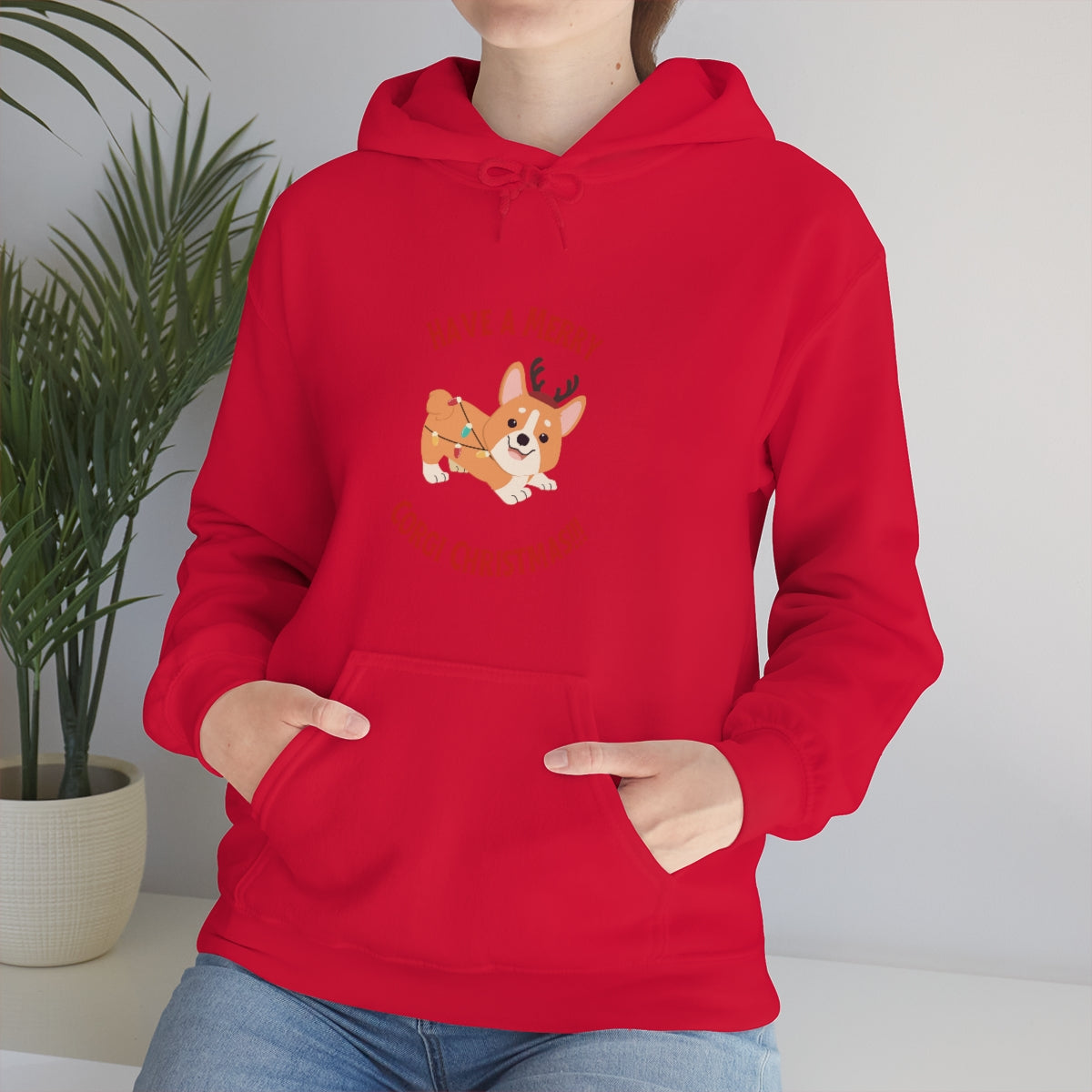 Have A Merry Corgi Christmas Unisex Heavy Blend™ Hooded Sweatshirt