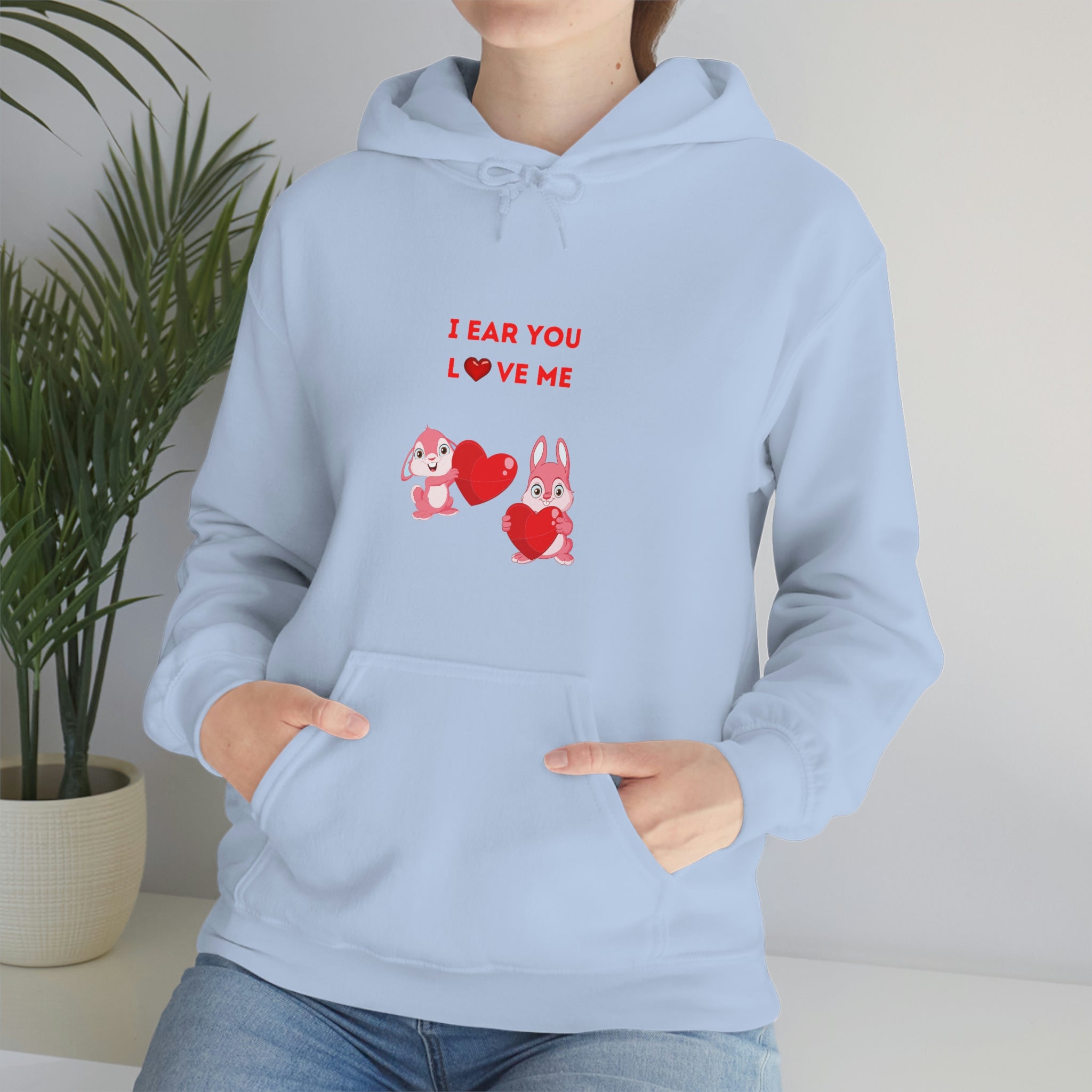 I Ear You Love Me Unisex Heavy Blend™ Hooded Sweatshirt