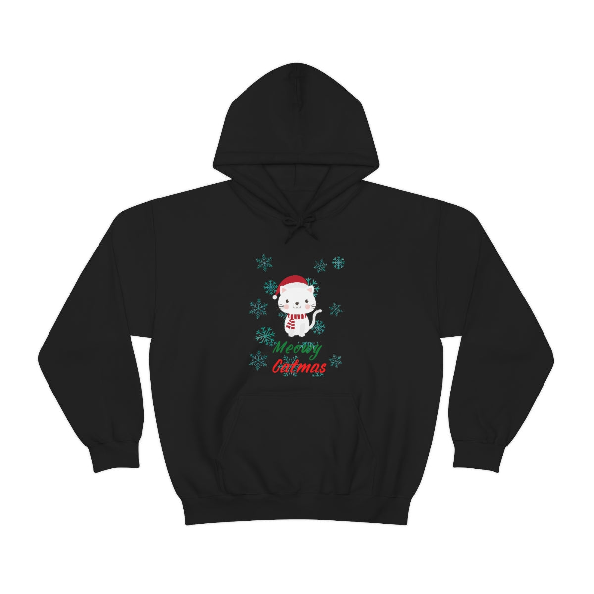 Meowy Catmas Unisex Heavy Blend™ Hooded Sweatshirt