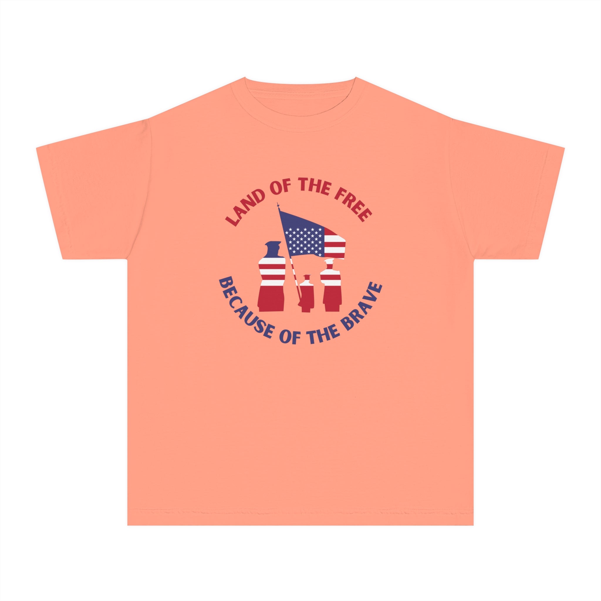 Memorial Day Land Of The Free Youth Midweight Tee