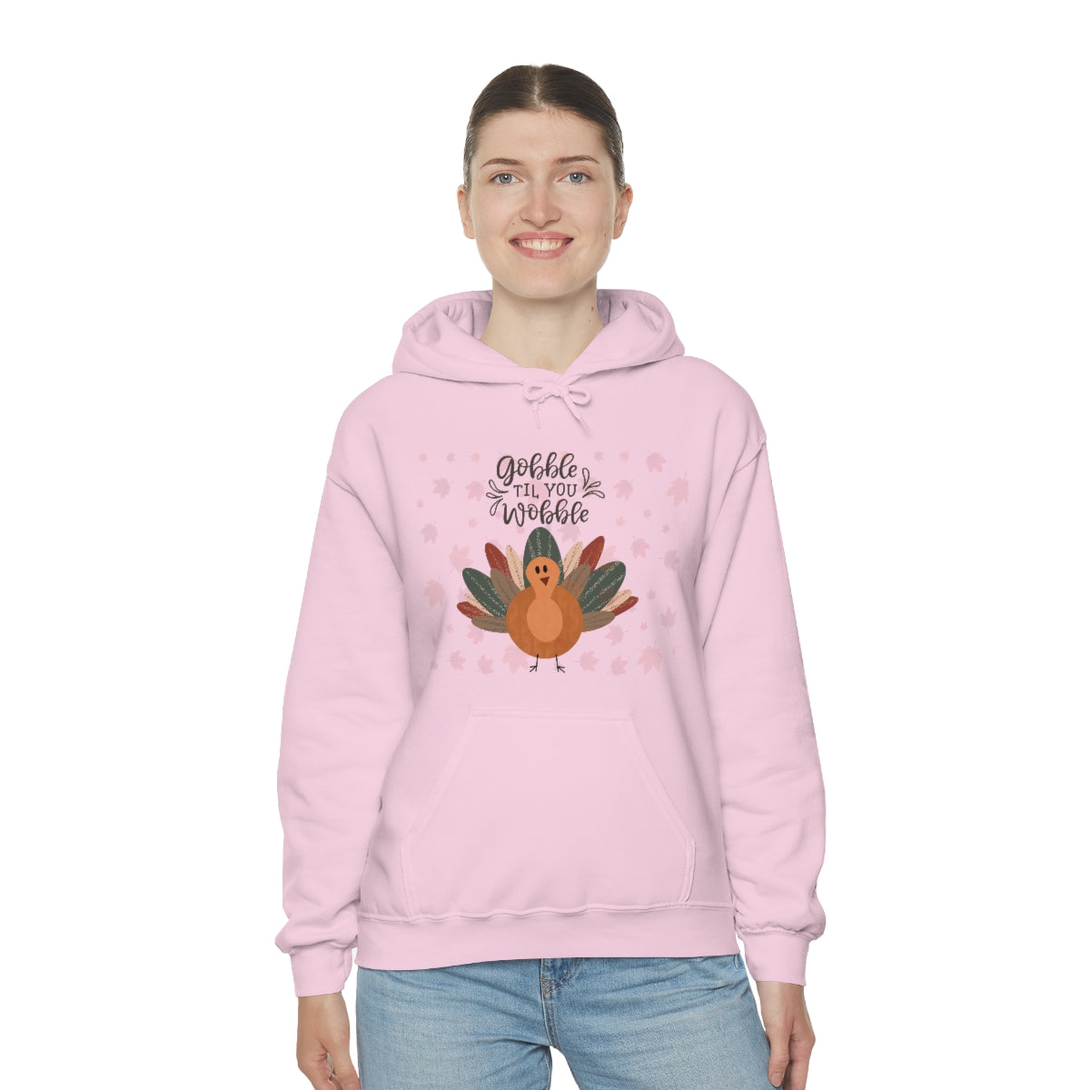 Gobble Til You Wobble Unisex Heavy Blend™ Hooded Sweatshirt