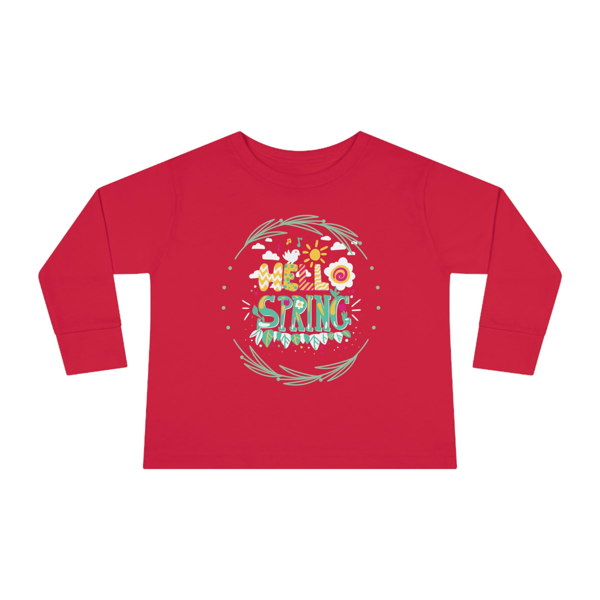 Hello Spring Toddler Long Sleeve Tee