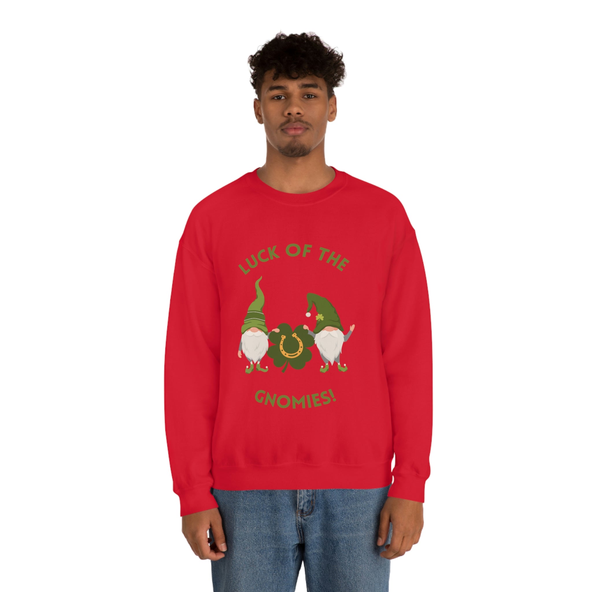 The Luck Of The Gnomies! Unisex Heavy Blend™ Crewneck Sweatshirt
