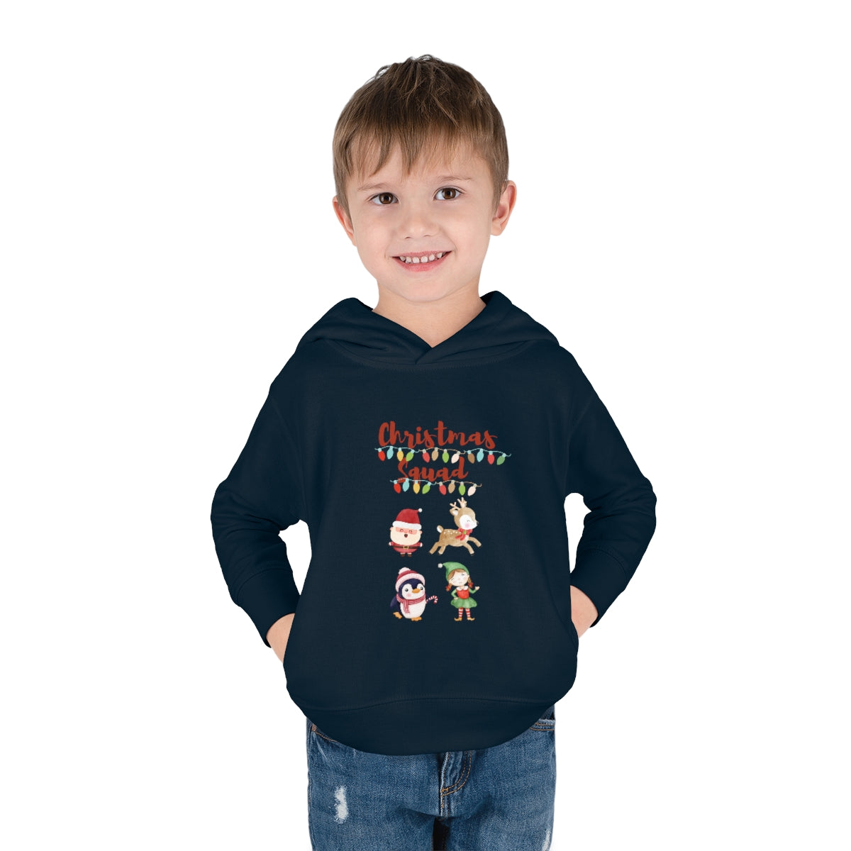 Christmas Squad Toddler Pullover Fleece Hoodie