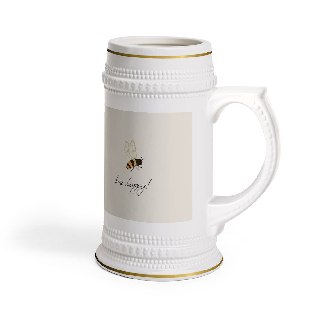 Bee Happy Stein Mug