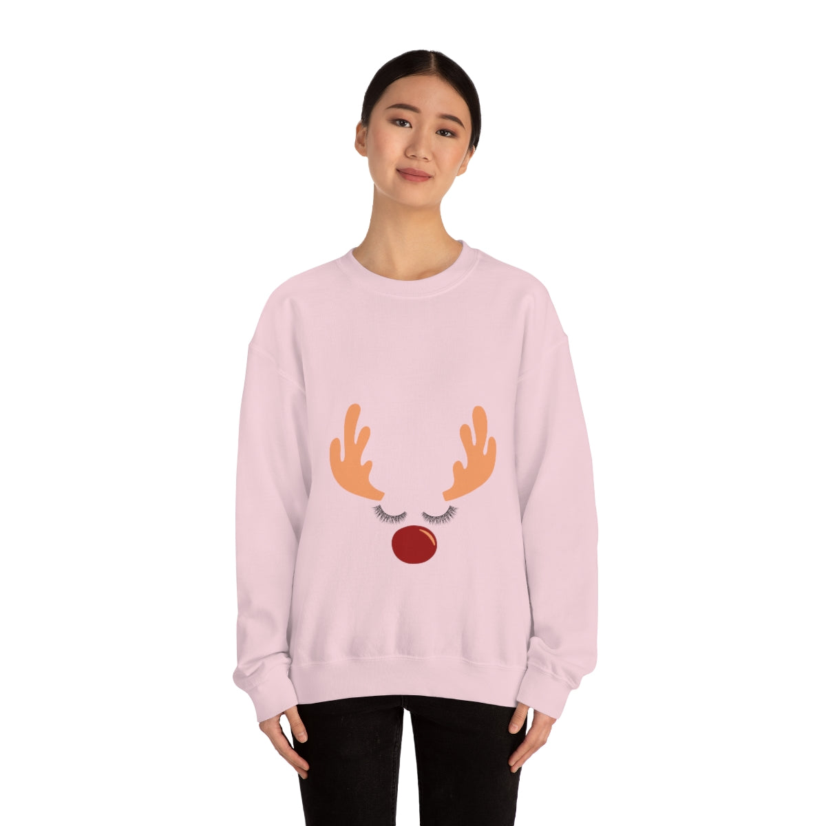 Reindeer Christmas Unisex Heavy Blend™ Crewneck Sweatshirt