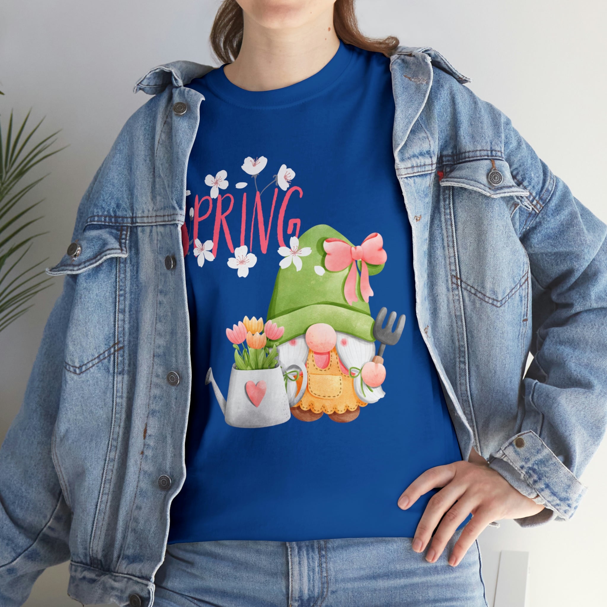 Gnome Happy Spring Unisex Heavy Cotton Tee