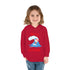 Surfing Santa Toddler Pullover Fleece Hoodie