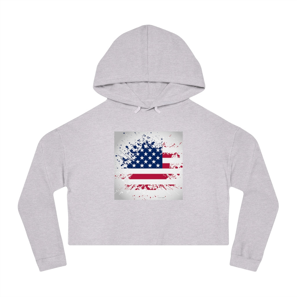 Old Glory Women’s Cropped Hooded Sweatshirt Old Glory