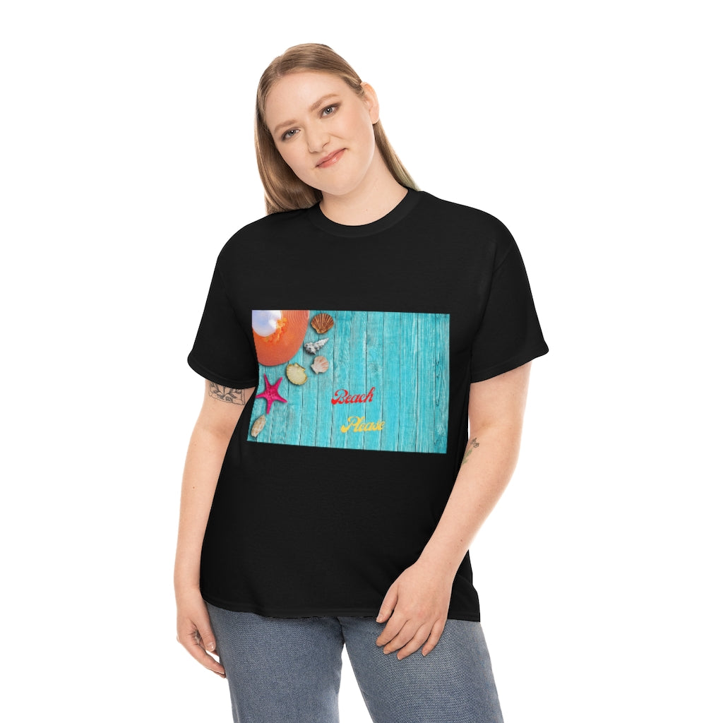 The Beach Please Unisex Heavy Cotton Tee