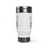 Happy Mother's Day Gnome Stainless Steel Travel Mug with Handle, 14oz