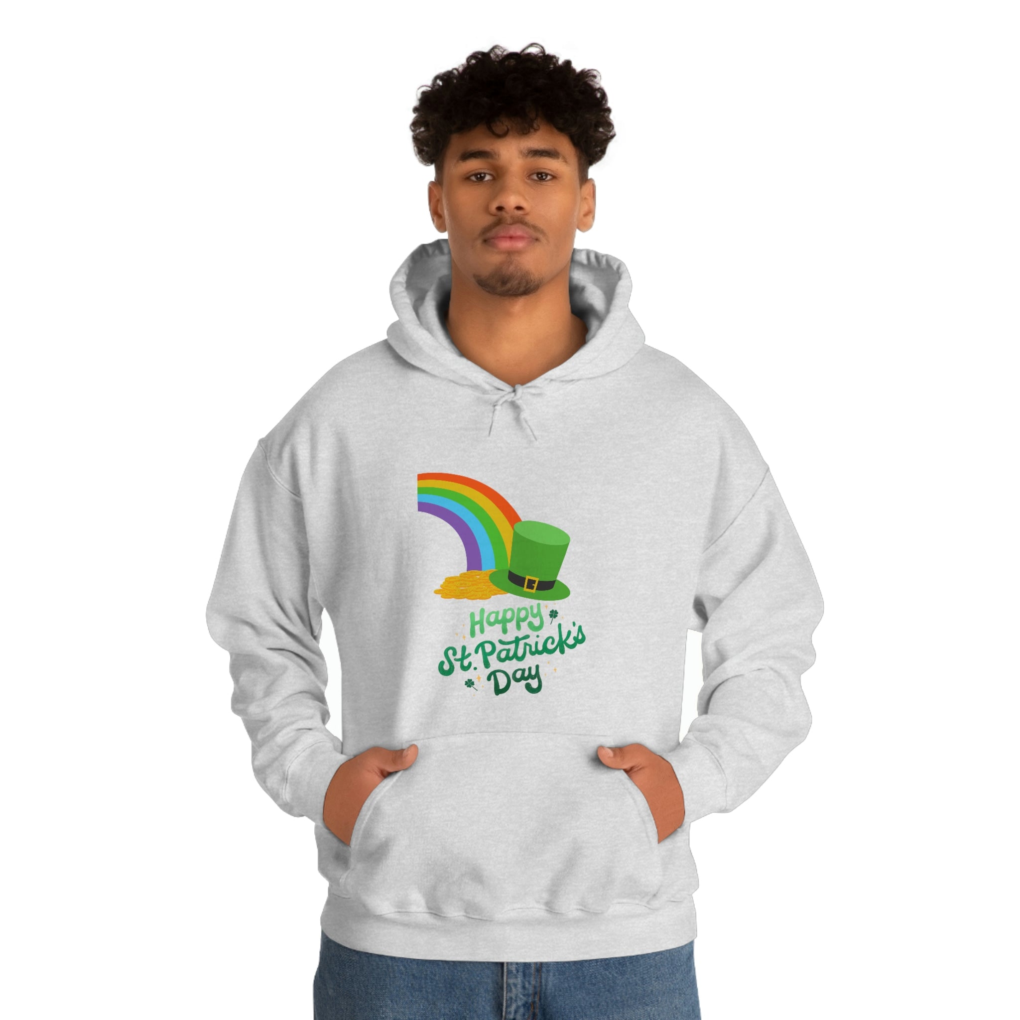 Happy Saint Patrick Day Unisex Heavy Blend™ Hooded Sweatshirt