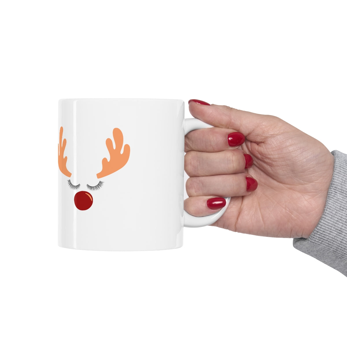 Reindeer Christmas Ceramic Mug 11oz